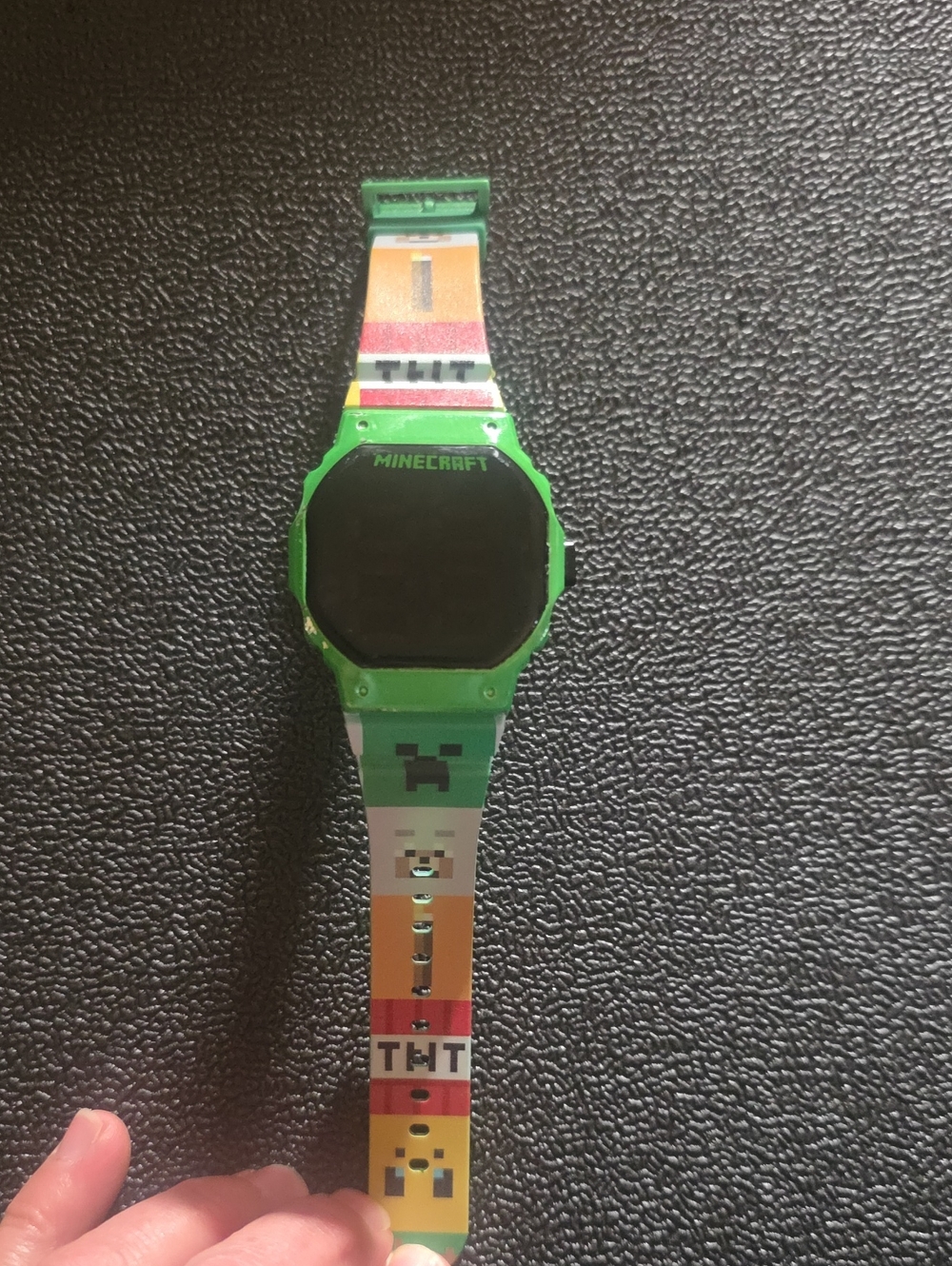 Minecraft Kids Green Digital Smartwatch with Themed Band